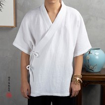 시원한자켓 여름자켓 남자린넨자켓 여름 스타일 반팔 린넨 hanfu 자켓 남성 캐주얼 슬림 편안한 M-4XL