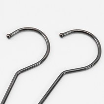 지엔디스플레이 옷가게 의류매장 나무바지걸이 원목옷걸이 물음표 연결고리제작 옷걸이고리 10묶음 옷걸이, 10개, 브론즈 15cm