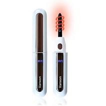 일본직발송 2. VANXON 핫 뷰러 아이러시 컬러 속눈썹 컬러 2 단계 온도 급속 예열 감온 실리콘 LED 디스플, One Size, 화이트