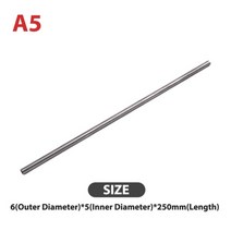 스텐주름관 라운드 304 스테인레스 모세관 파이프 250mm 중공 원형 튜브 od 3456810mm id 23568mm, 5