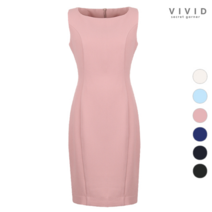VIVID SG VIVID 라운드넥 민소매 나시 원피스