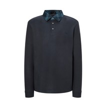 22FW [Original Housecheck] 닥스 오리지널 하우스체크 카라포인트 네이비 기모 겨울 티셔츠 DMTS2D301N1