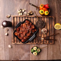 숯불치킨 350g 캠핑음식 숯불바베큐 혼술안주 전자렌지 3분요리 국내산숯불사용 직화양념닭, 매운맛