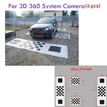올어라운드뷰 360도어라운드뷰 직물 보정 천 360도 서라운드 버드 시스템 디버깅 의류 4.41.2m1.61.2m 부직포, 4개 60cm