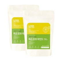 [천삼백케이] [메가커피] 룩아워티 캐모마일 블렌딩 피스 오브 마인드 30티백 2개세트, 단품