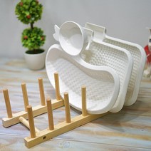 원목 접시 꽂이 6칸