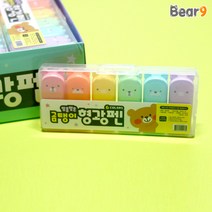 3000 앙증맞은 곰탱이 형광펜 캐릭터 학용품 문구 학교 준비물 선물 채색 데코 다꾸 인싸템 유튜브 틱톡, 단품