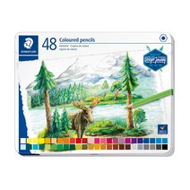 스테들러 146C 색연필 48색 세트 철제케이스, 단품, 단품