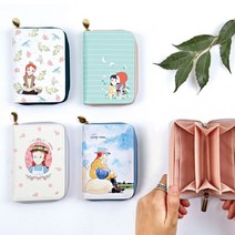 나nanr_빨강머리앤 데일리 카드월렛 지갑 지퍼 파우치 홀더 스트랩 스케이스♥sksnfll, ♥sksnfll브라운