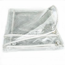 투명 방수포 비닐천 타포린 플라스틱 방풍 천막 장비, 두께 0.3mm