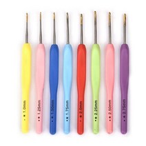 코바늘뜨기 세트 패키지 혼자놀기 뜨개질 바늘 크로쉐 810pcs 0.5mm-2.75mm, 협력사, 여러 가지 빛깔의 1-2.75mm