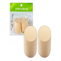 프린시아 30파이 원형 사선 퍼프 2P 화장분첩 D 면 NBR 캐론 후로킹, 단품