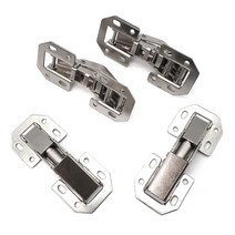 아이베란다 무타공경첩 소 (33x72mm) 싱크대 경첩 장농 댐퍼 싱크경첩 HD, 12개