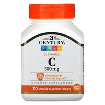 21세기센츄리 츄어블 C Orange Flavor 500 mg 110 타블렛
