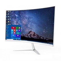 24/27 인치 곡선 75Hz 모니터 게임 경쟁 23.8 M A 컴퓨터 디스플레이 화면 전체 Hdd 입력 2ms 응답 HDMI/ GA, 01 24 inch white