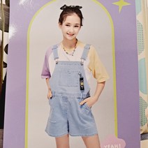 JCB주니어 NC02 3 5부 구제 멜빵팬츠 APP9R304GT