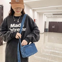 여성 봄나들이 청 숄더백 미니 크로스백 데이트룩