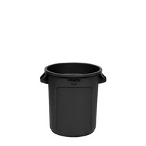 러버메이드 벤티드 브루트(37L) 원형 컨테이너 리빙박스, 검정색