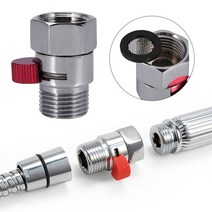 릴리프밸브 열교환기 안전밸브욕실 샤워 황동 접합 물 흐름 제어 밸브 스트레이트 스루 차단 각도 욕조 워, 03 Silver