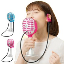 일본수입정품 스트레스해소 발성연습 노래연습 방음마이크, 핑크