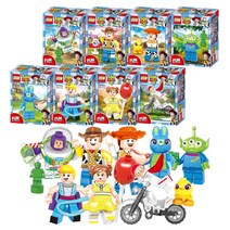 호환블럭 호환블록 토이 스토리 버즈 라이트이어 우디 세 눈의 허글롱 햄 조립된 건물 벽돌 미니피규어와 호환 가능, 1. 뉴 토이 스토리