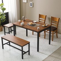 입식 식탁 불판테이블 4인용 가정용, 블랙마블