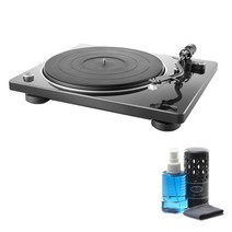 데논 DP-400 턴테이블 + LPCD 클리닝액, 블랙