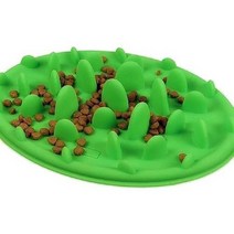 일본직발송 4. Salons Dog [정품 판매점] 빨리 먹기 · 사레 방지 식기 슬로우 푸드 강아지용 반려동물, One Size_One Color, One Color