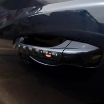 가오 티볼리 에어 아머 DIY 도어외캐치 도어 손잡이 스티커 랩핑 인테리어 로고 튜닝 용품, 티볼리-화이트