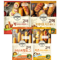 1+1+1 총3개 CJ 비비고 고메 치즈 크리스피 포테이토 빅 핫도그, 크리스피 핫도그 400g