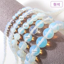 [51-045]원석(라운드) 4/6/8/10/12mm 오팔/문스톤 [0.5줄], 6mm