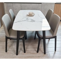 세라믹식탁 4인용 6인용 포세린세라믹 식탁테이블 4인식탁세트 세라믹식탁세트 식탁의자세트, 식탁 + 의자 4개