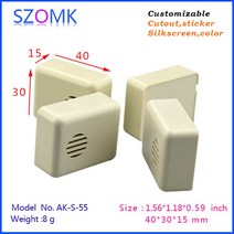 정션박스 분전함(10 pc) szomk 플라스틱 인클로저 전기 스위치 상자 diy pcb 40x30x15mm, 한개옵션0
