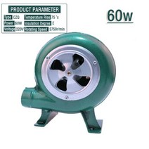 220V 240V 가정용 송풍기 철 바베큐 송풍기 소형 원심 송풍기 30W 40W 60W 80W EU 미국 플러그 어댑터 바베큐 용 녹색, 60W+EU