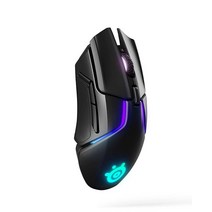 SteelSeries 라이벌 650 퀀텀 무선 게이밍 마우스 고속 충전 배터리 12 000 Cpi 트루무브3+ 듀얼 옵티컬 센서 0.5의 낮은 리프트 거리 256 웨이트 컨피그레이, Wireless, Rival 650