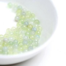 가배공방 투명연두 마노 원석 원형 구슬 애플그린 팔찌 재료, 4mm20알