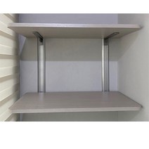 시스템 벽선반(2단) AL기둥높이60cm