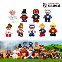 톨로 직업인형모음 역할놀이 경찰 의사 소방관 선생님인형 직업놀이 피규어 교육완구, 옵션05.소방관