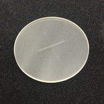 DIV 0.1mm 현미경 접안 렌즈 마이크로 미터 십자선 교정 X = 10 mm 눈금자 측정 안구, 06 Diameter 22.5 mm