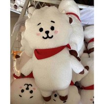 55cm rj 진 한국어 슈퍼 스타 봉제 인형 kpop kawaii 양 플러시 장난감 소녀를위한 사랑스러운 애니메이션 소파 쿠션 침대 베개 선물, 양 인형