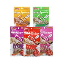 더캣츠 미니 베로베로 고양이간식 5종 x 5p, 연어, 새우, 가리비, 닭고기, 참치, 5세트