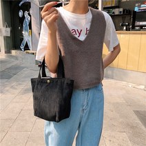 [당일배송] 루리89 미니 손가방 코듀로이 에코백 캔버스백 런치백 데일리백