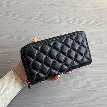 양가죽 퀼팅 데일리 카드 동전 지갑 여성 장지갑 엄마선물