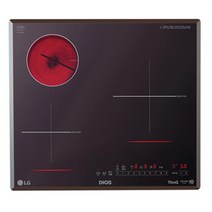 LG DIOS 하이브리드 전기레인지 빌트인 BEY3MST 인덕션 2구 + 하이라이트 1구 /미라듀어 글라, 프리스탠딩15cn