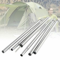 야외 캠핑 텐트 폴 아이언 다기능 115cm 안정적인 텐트 액세서리 야외 하이킹 텐트 폴 여분 부품 2 개, 한개옵션0