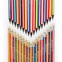 지우개달린 연필 세모 한다스 1타 신기한 명품 6본 2B B HB 삼각 특이한 흑목 초등 학생 성인 흑연 고급 빈티지 모나미 미술 드로잉 스케치 판촉물 원목 기념품 선물 5종, 12본(2B)