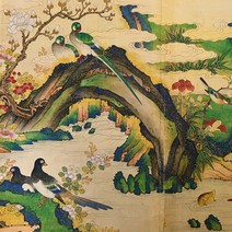 지상낙원 화조도 8폭 민화 도안 민화그리기 배우기 DIY 본그라미