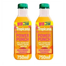 Tropicana 트로피카나 파워 펀치 애플 패션후르츠 파인애플 진셍 주스 750ml 2팩