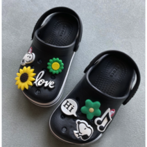 [3차 재입고]스누피 캐릭터 감성 심플 모던 초록 녹색 성인 크록스 파츠 실내화 8pcs