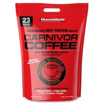 MuscleMeds Carnivor 고단백질 커피 천연 카페인 에너지 부스트 에스프레소 2샷 무설탕 락토스 프리 지방 및 글루텐 프리 프리미엄 로스팅 맛있는 뜨겁거나, 4 Pound (Pack of 1)